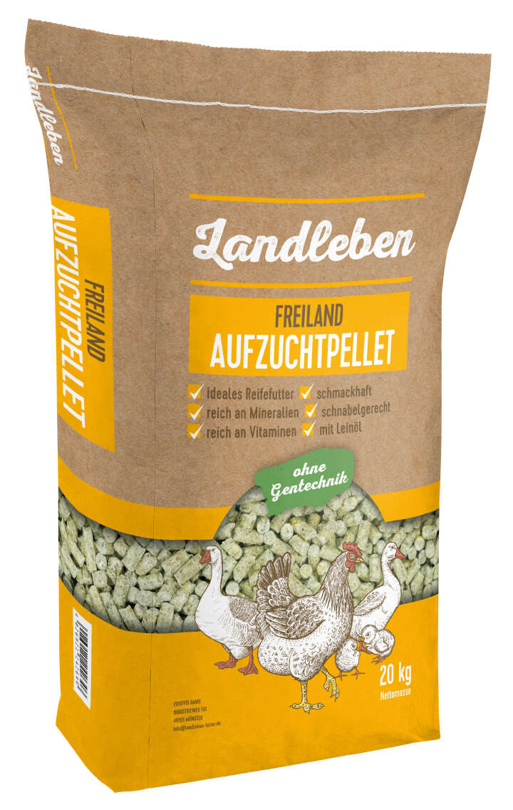 Landleben Freiland Aufzuchtpellet